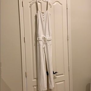 Juicy Couture white terry cloth jumpsuit